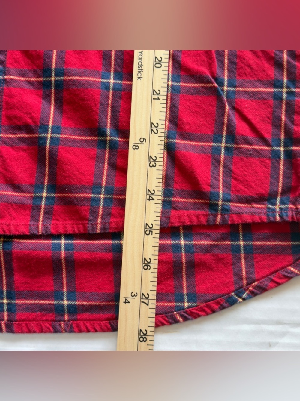 Disney Red Plaid Button-Down with Sorcerer Mickey Print - Picture 9 of 13